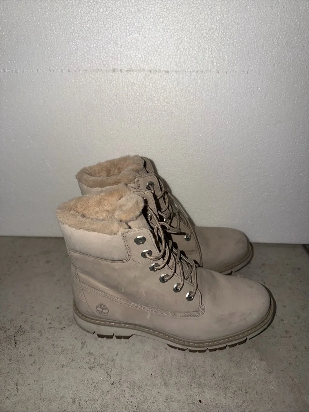 Timberland Women's Fur-Lined Lace-Up Boots
